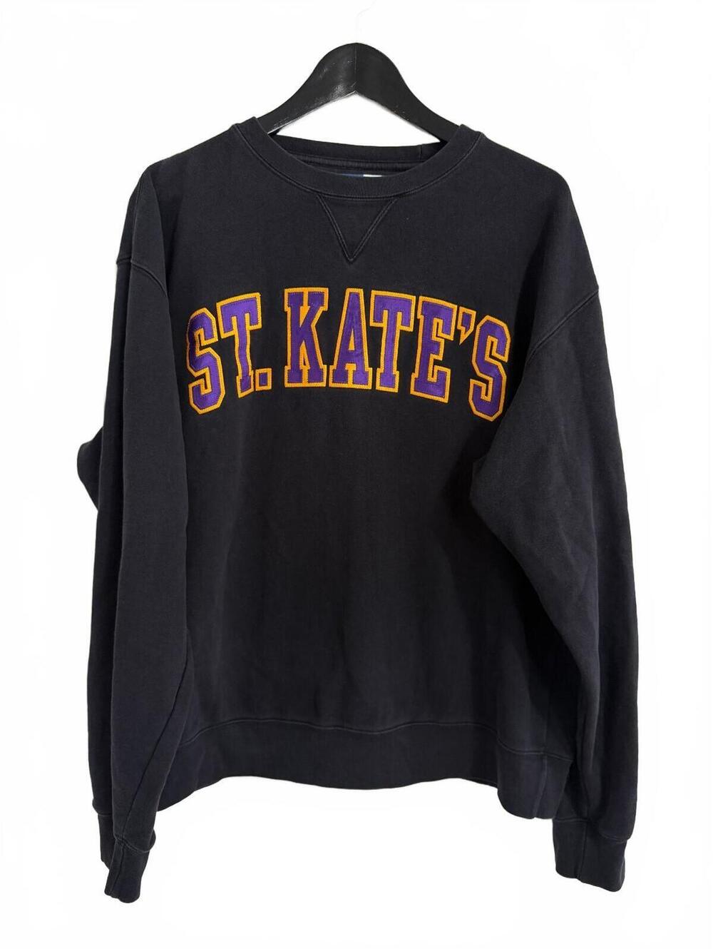 St. Kate's Wildcats Stitched Crewneck Sweatshirt Size Large